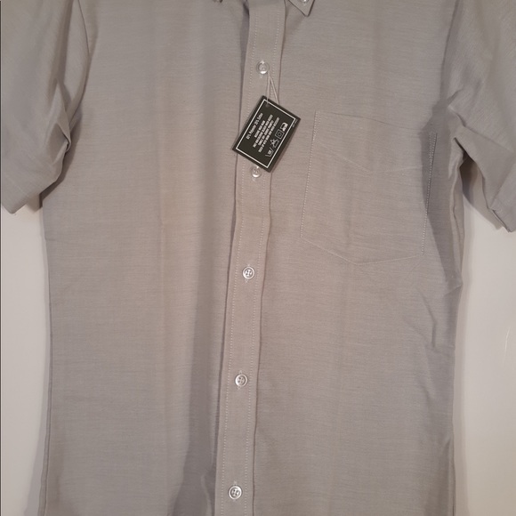 LeTigre Boys, NWT, S/S Grey, Button Collared Shirt - Picture 4 of 4